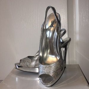 Silver High Heels